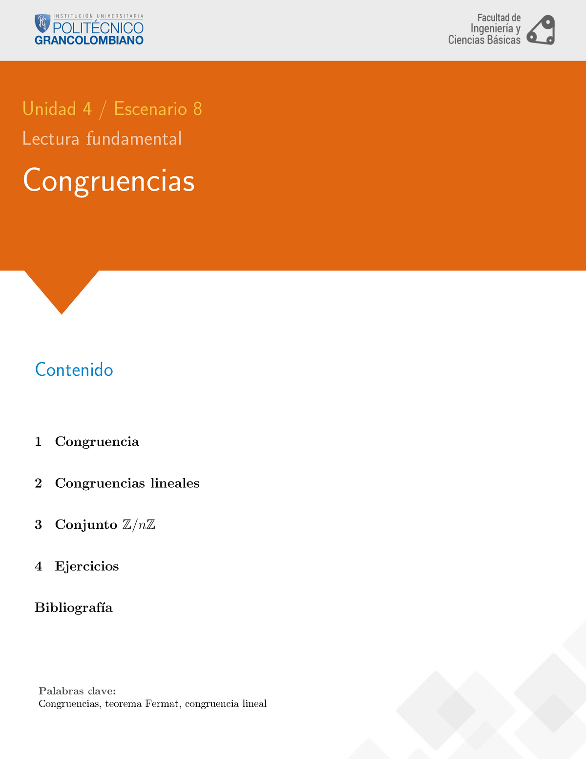 Congruencias#8 - El Tema Central De Esta Lectura Fundamental Es La ...