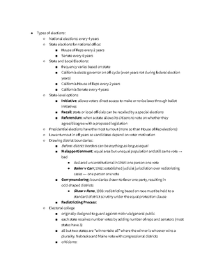 US Gov Notes Unit 3 (1 of 5) - Unit 3 Emolument clause: politicians ...