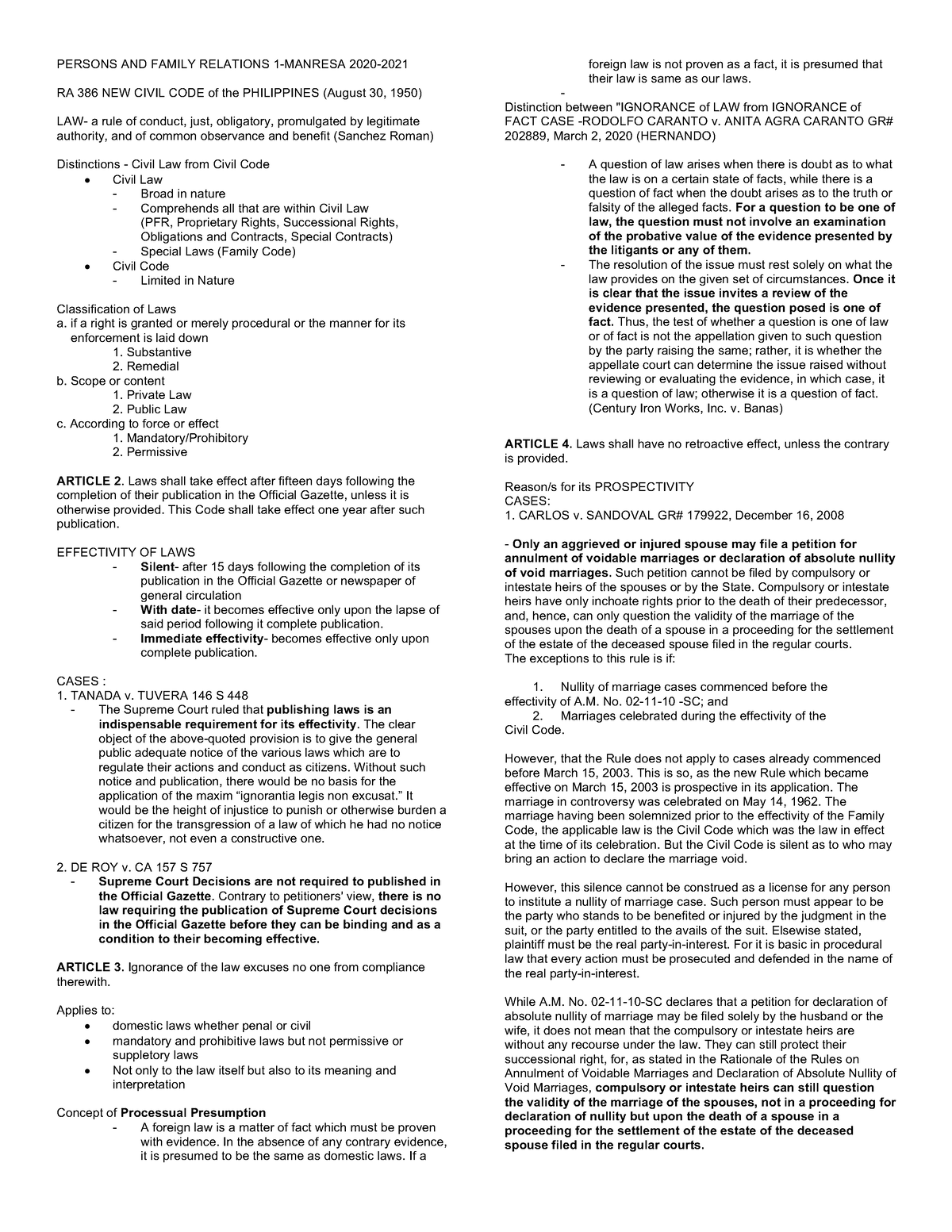 NotesArt Law Transportation Law Xavier Studocu