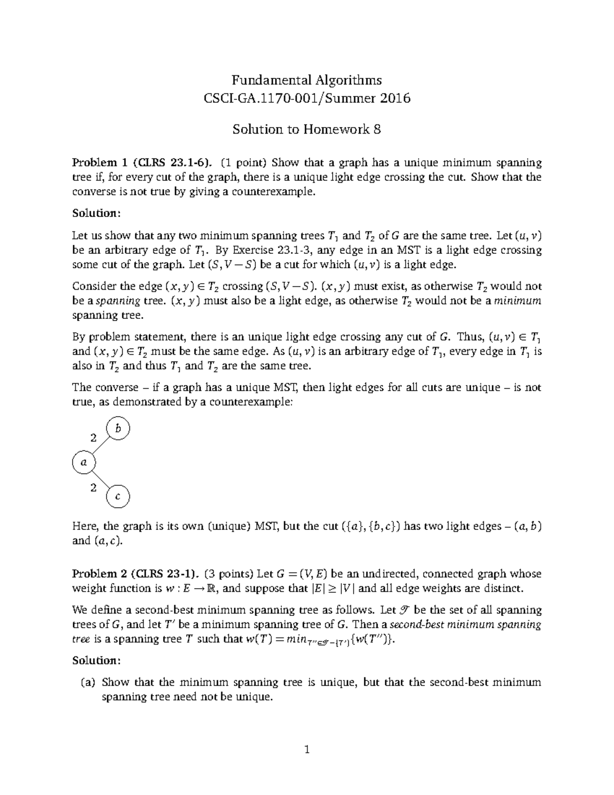 Hw08sol Assignment 8 Solution Studocu