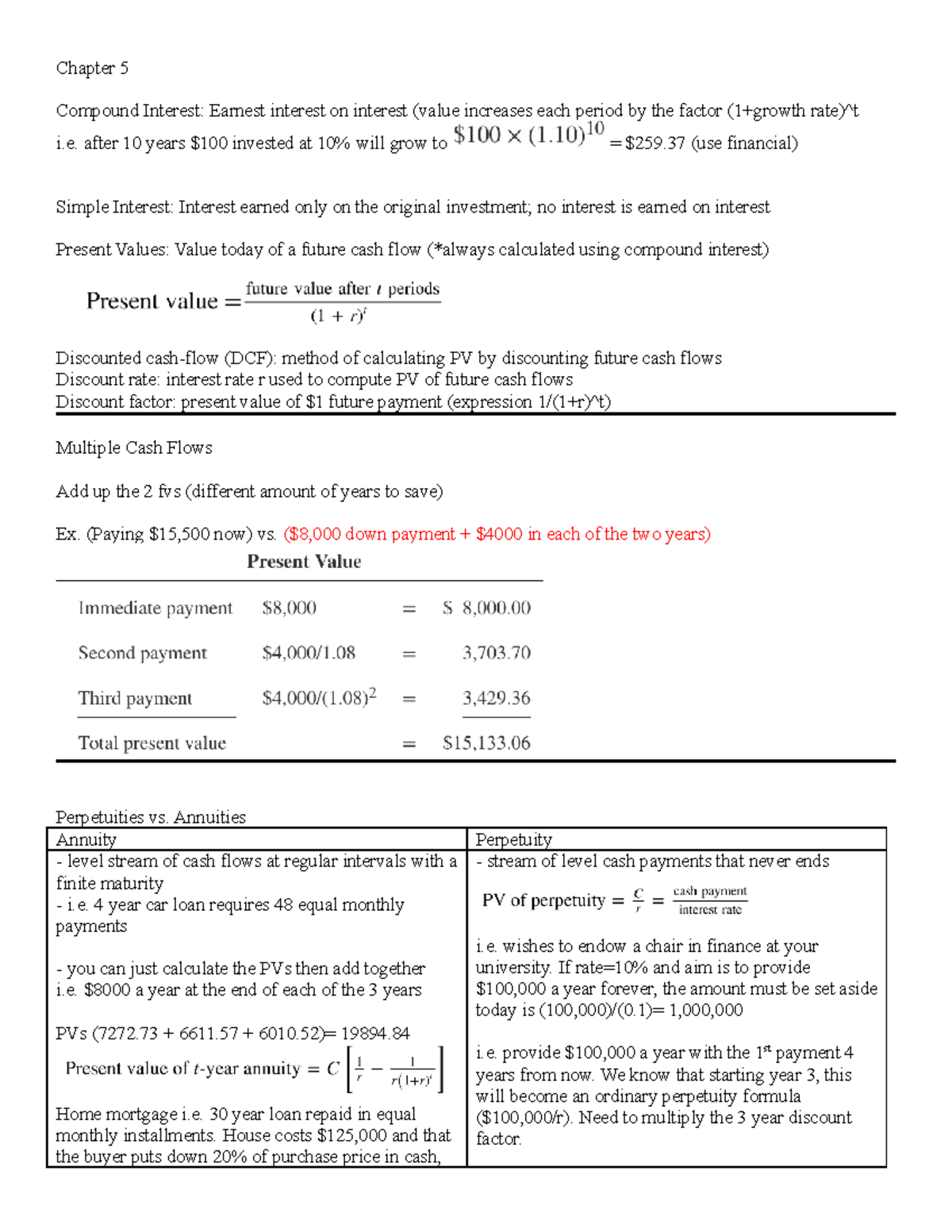 Finance 3000 Combined Midterm Review Fin 3000 Studocu