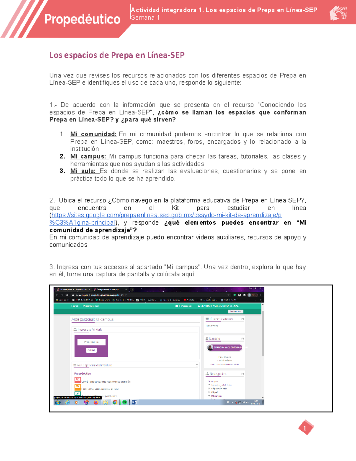 no lo veas por fa - Los espacios de Prepa en Línea-SEP Una vez que ...