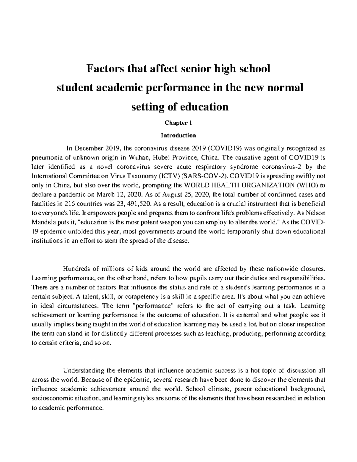 Pdf - ...................... - Factors That Affect Senior High School ...