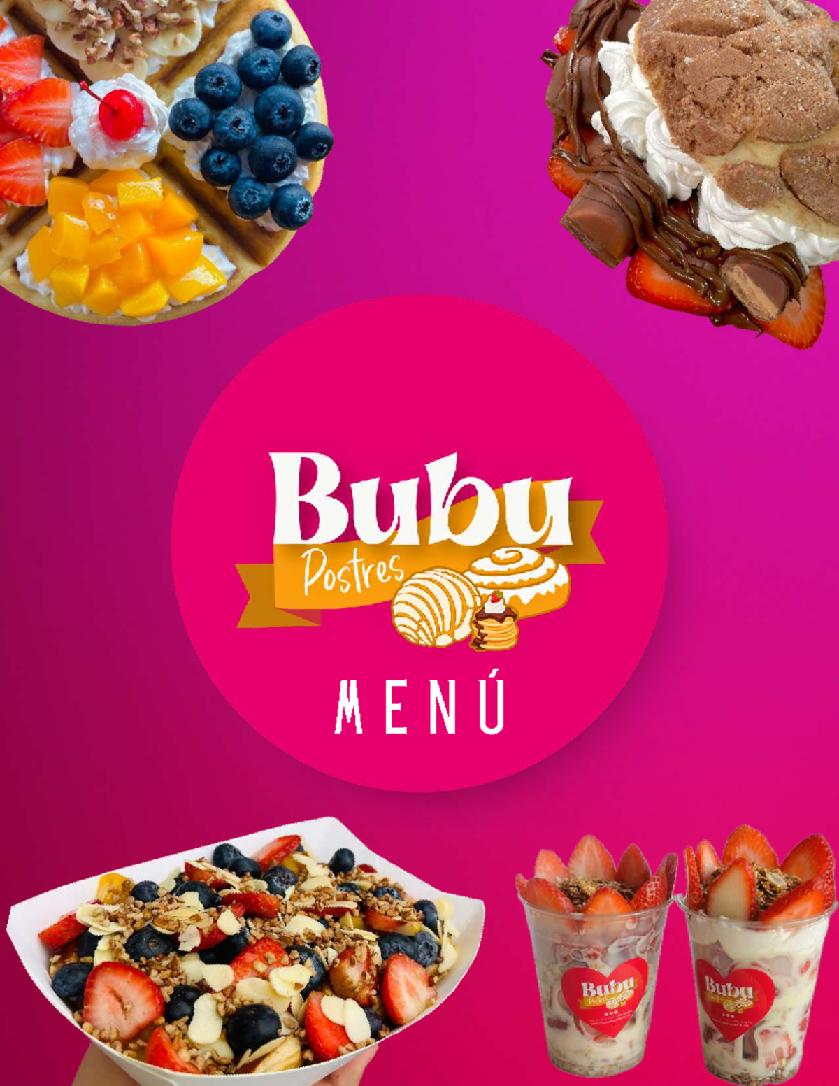 Bubu Menú🍭💕🍭-1 - sin comentarios - M E N Ú TOPPINGSTOPPINGS untables ...