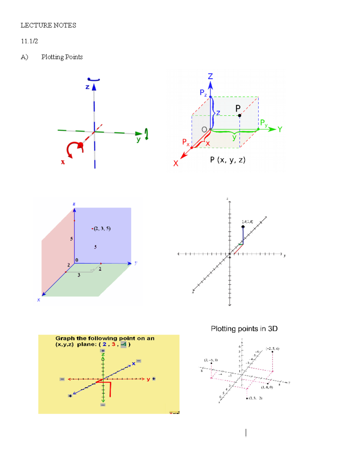 SS20 MTH 293 Sections 11.1 and 11.2 Lecture Notes - ####### LECTURE ...