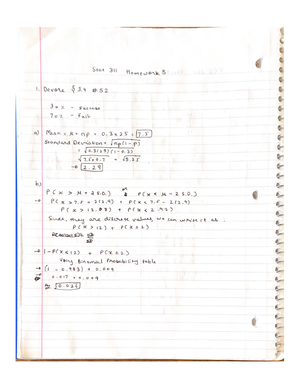 Stat311 HW8 - STAT 311 - Studocu