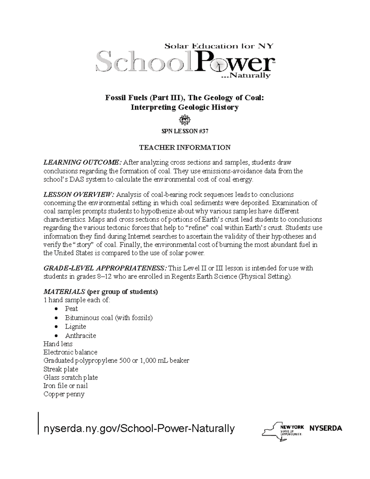 Fossil Fuels Part III PDF - Fossil Fuels (Part III), The Geology of ...
