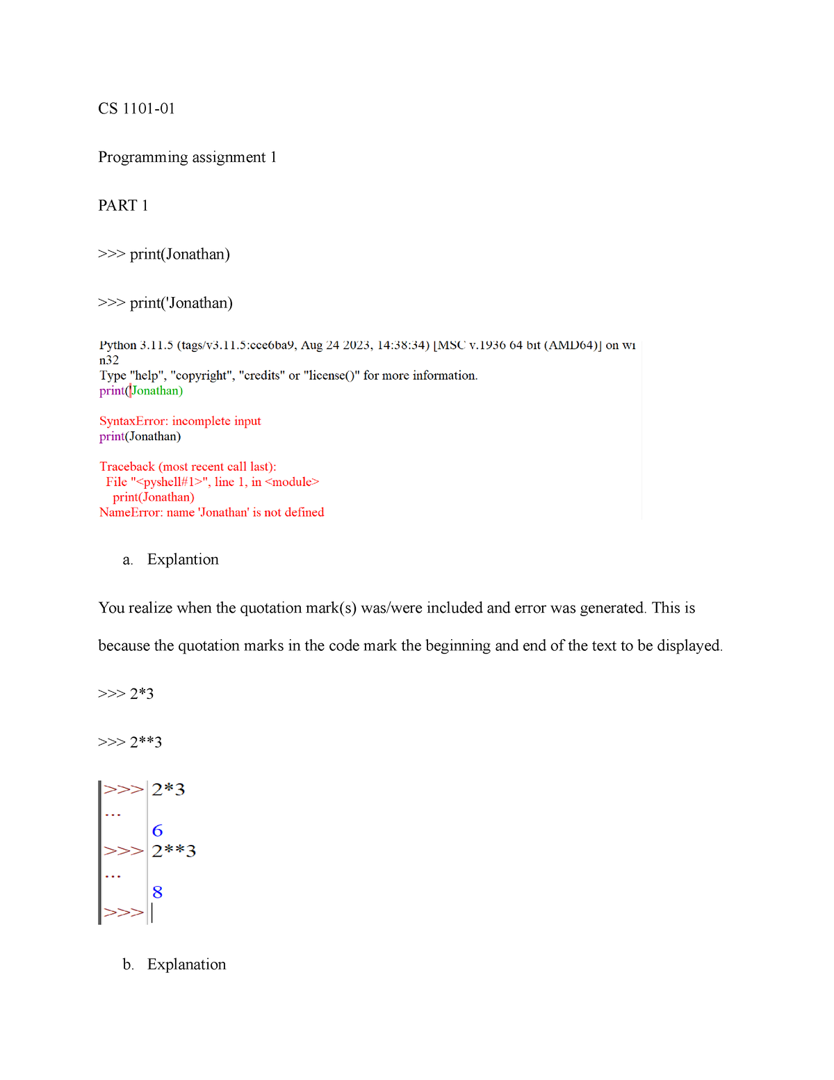 cs python fundamentals afe assignment 1 silly sentences