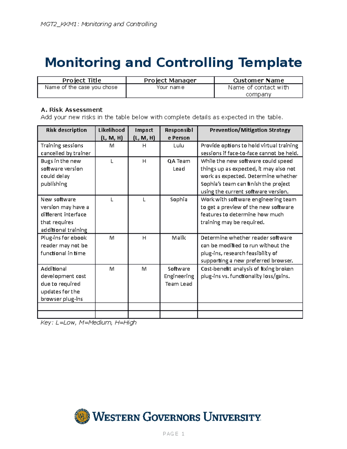 9 - This is a guideline of what the assignment is asking for - MGT2 ...
