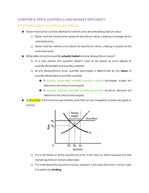 SOLUTION: Chapter 5 market equilibrium final - Studypool