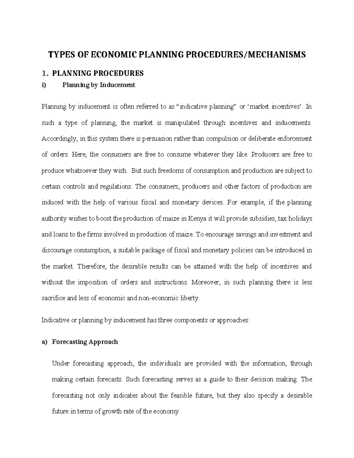 lec-6-types-of-economic-planning-procedures-types-of-economic