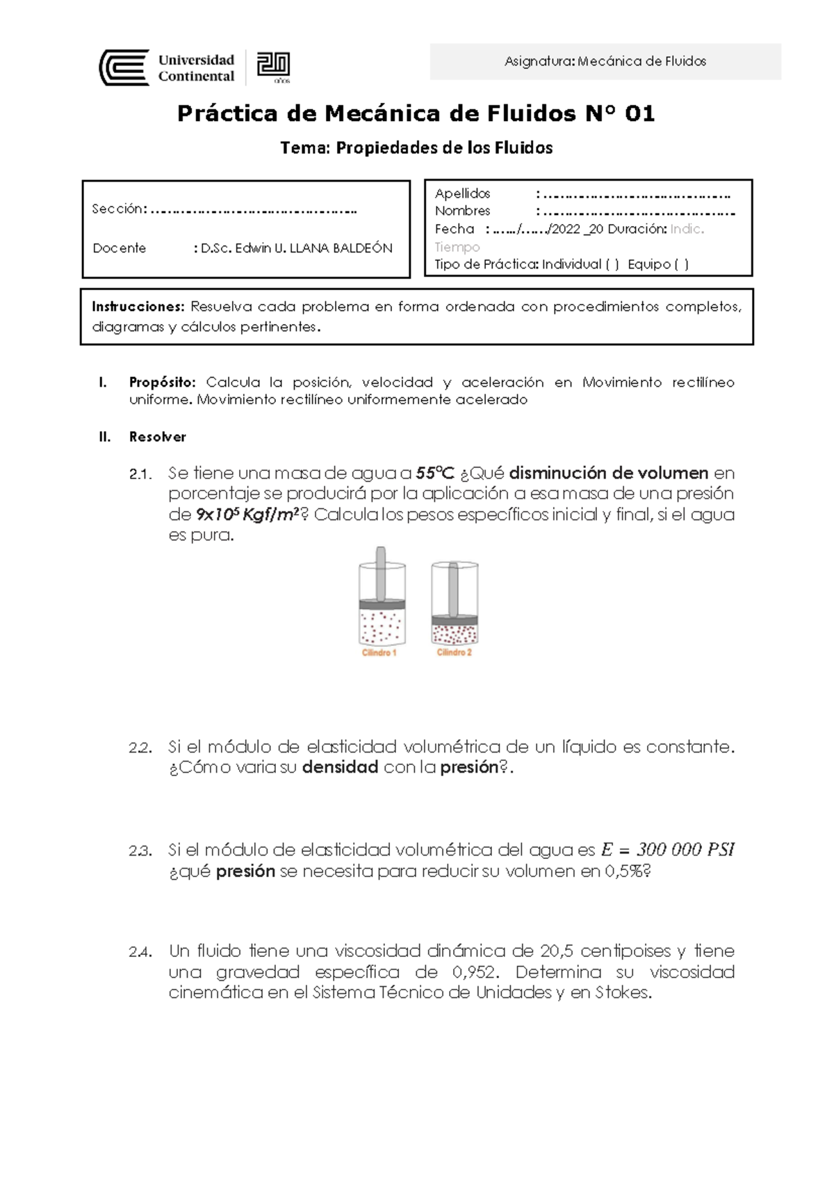 Practica 011 - MECANICA DE FLUIDOS - Pr·ctica De Mec·nica De Fluidos N∞ ...