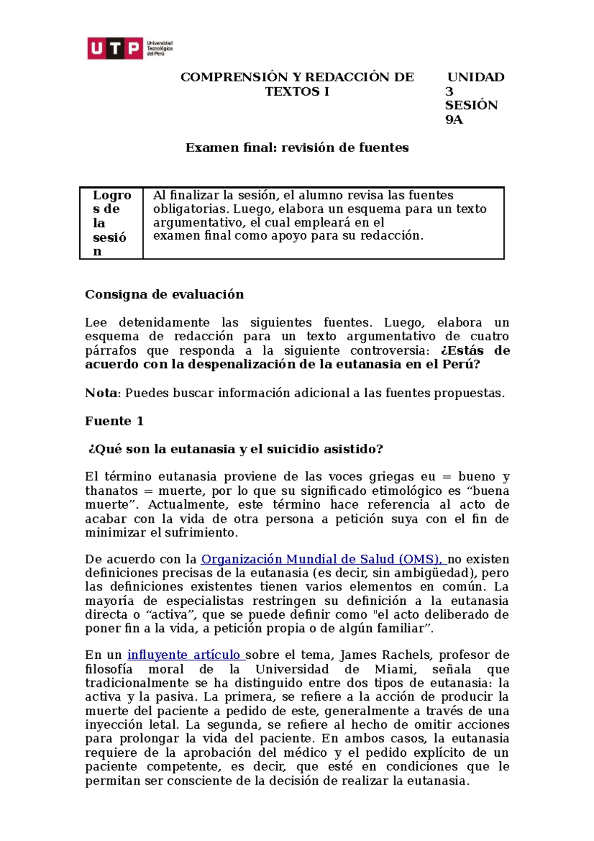 CRT1-Fuentes De Información - Examen Final -CGT - COMPRENSIÓN Y ...