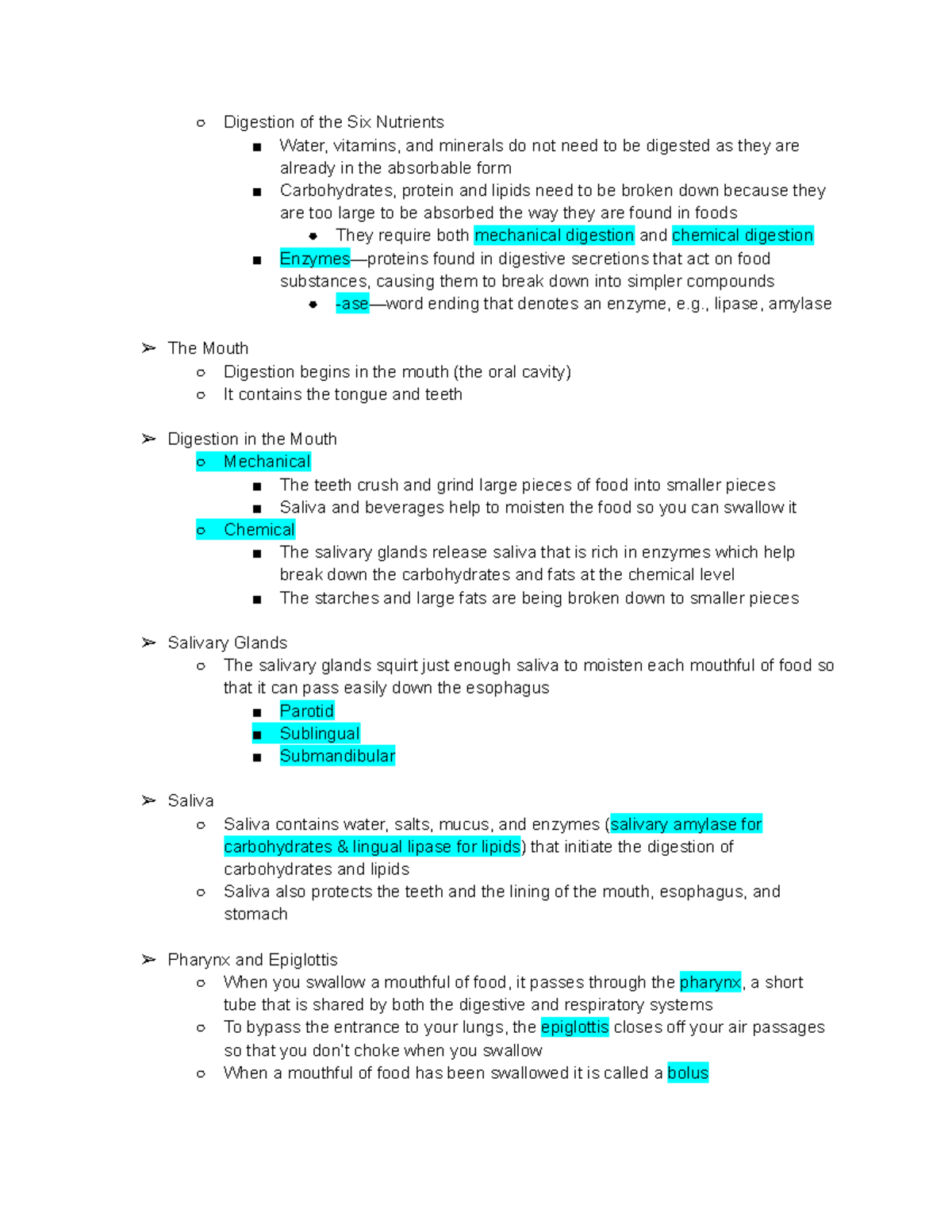 Chapter 3 - Digestion From Meals to Molecules-2 - Digestion of the Six ...