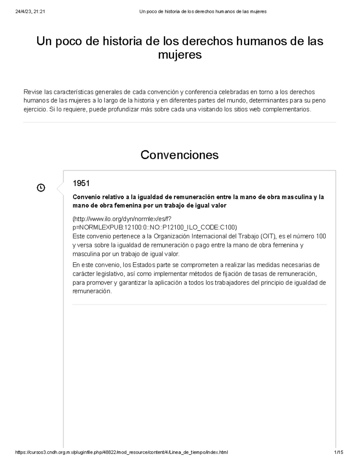 Un poco de historia de los derechos humanos de las mujeres - Un poco de ...