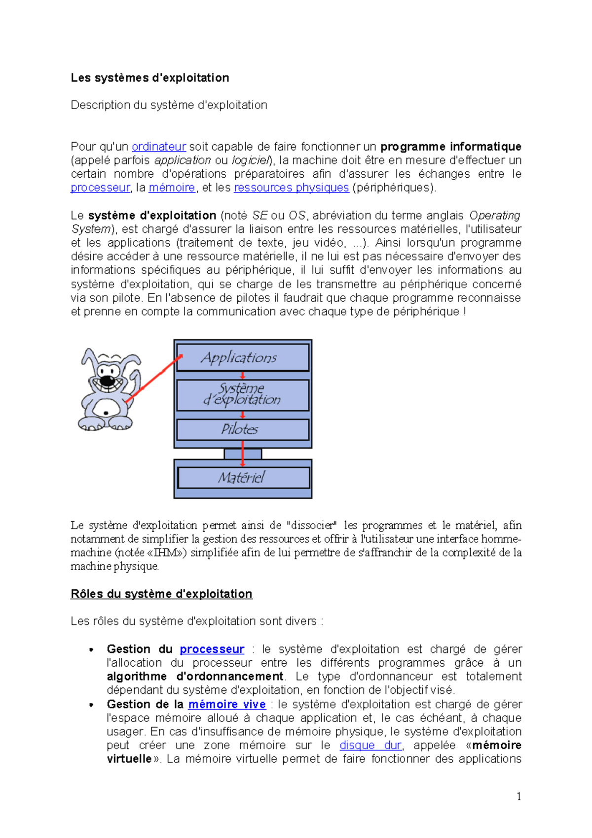41758921 Les systemes d exploitation - Les systèmes d'exploitation ...