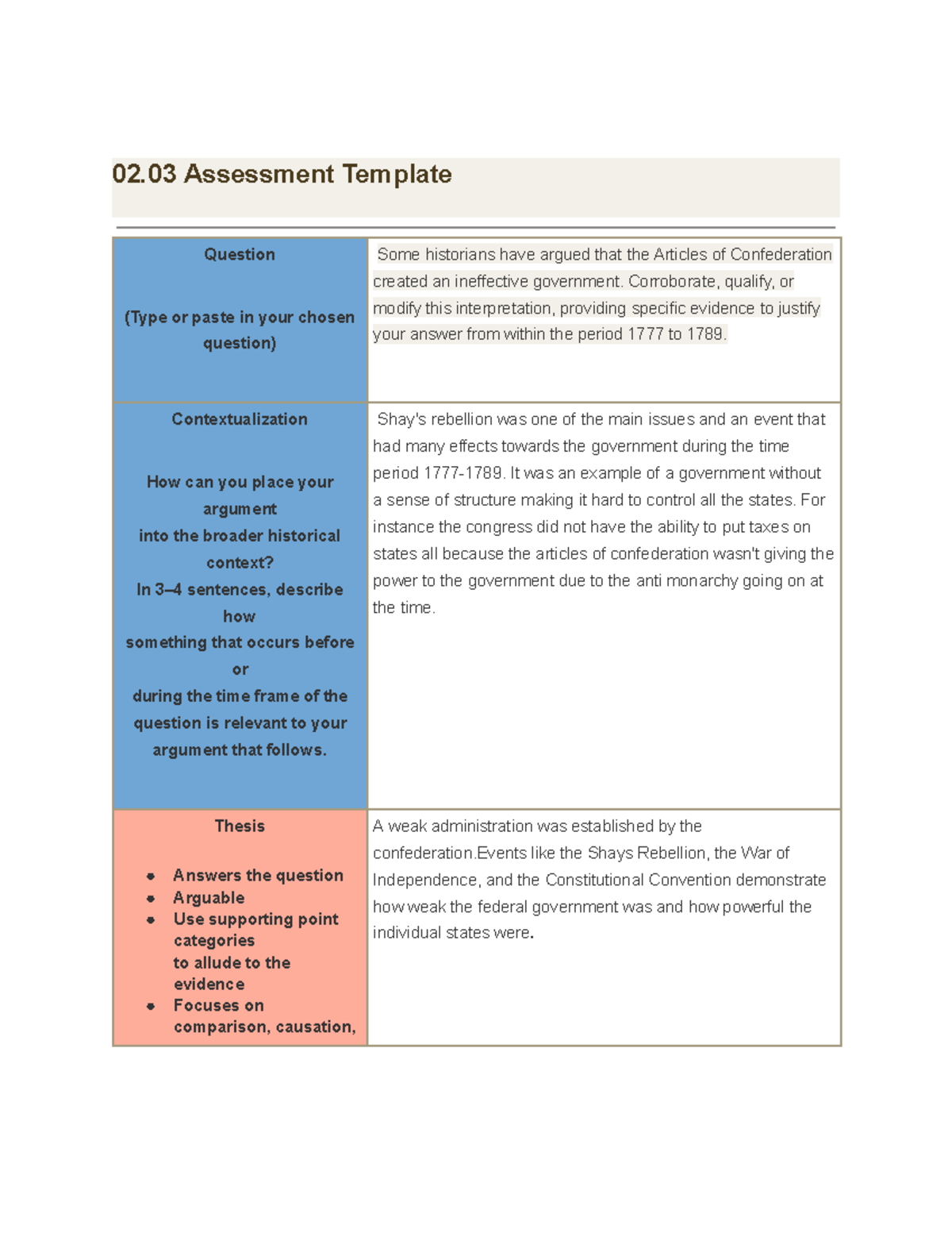 module 2 assignment - 02 Assessment Template Question (Type or paste in ...