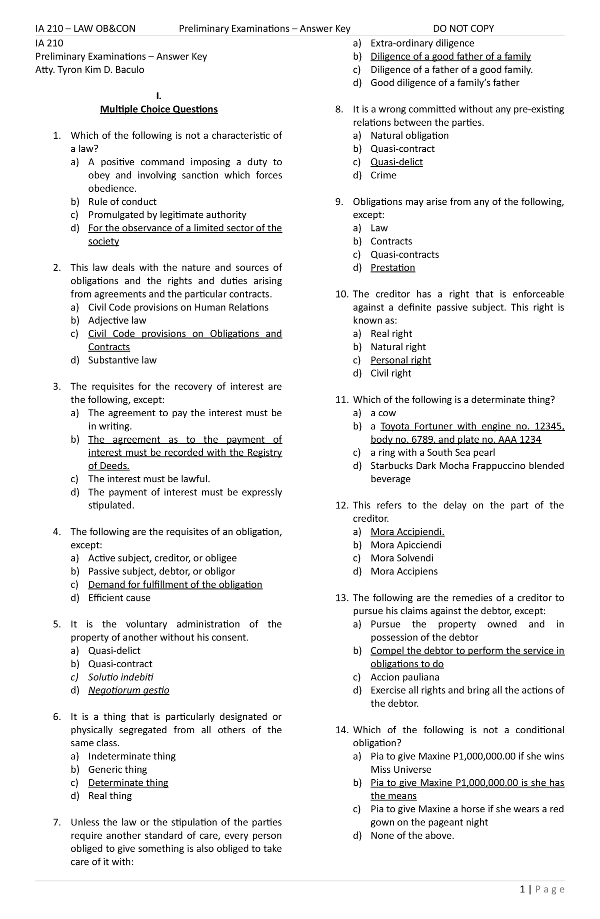 435600658-Oblicon-test - IA 210 Preliminary Examinations – Answer Key ...