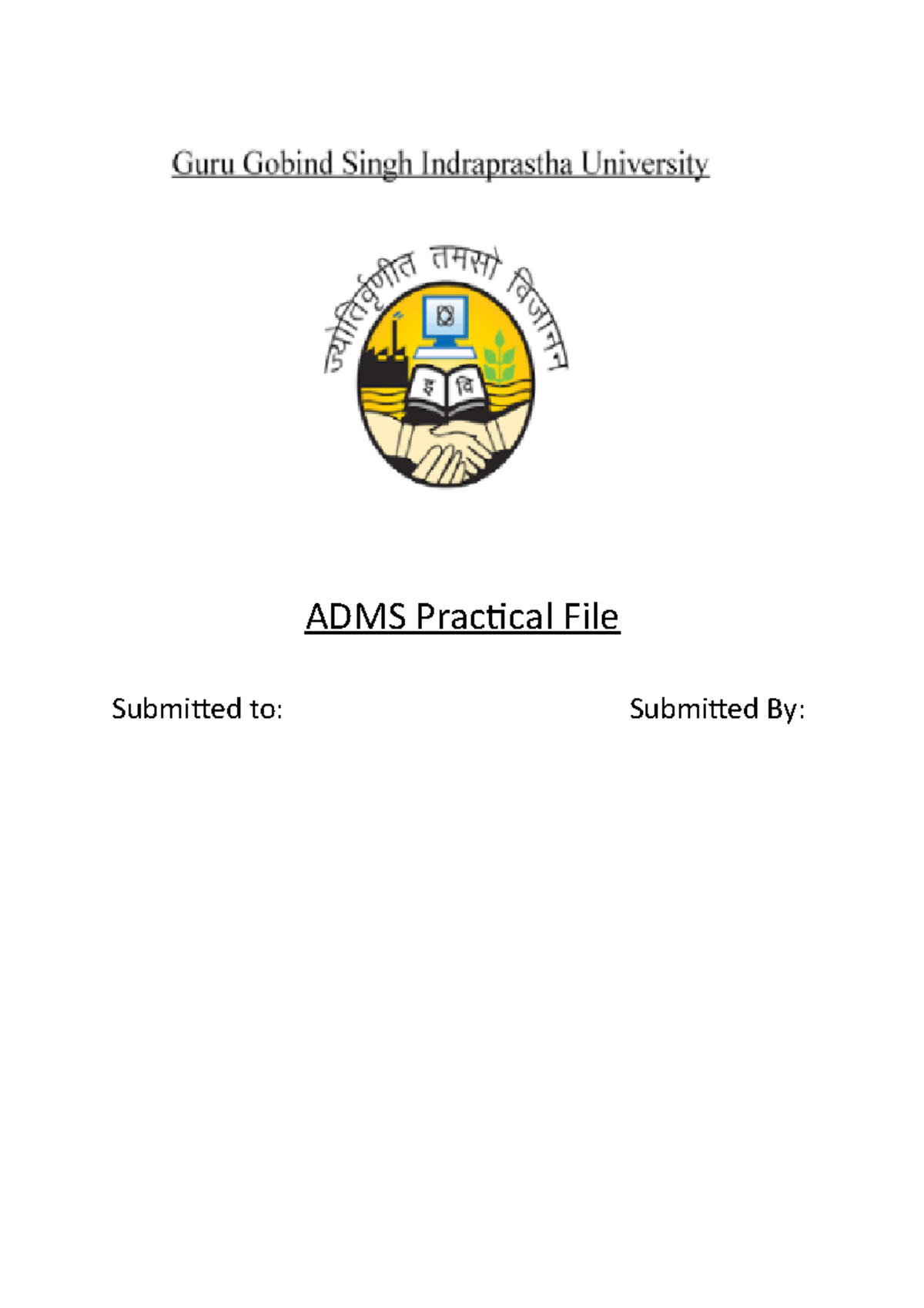 ADMS Practical File - ADBMS final file - ADMS Practical File Submitted ...