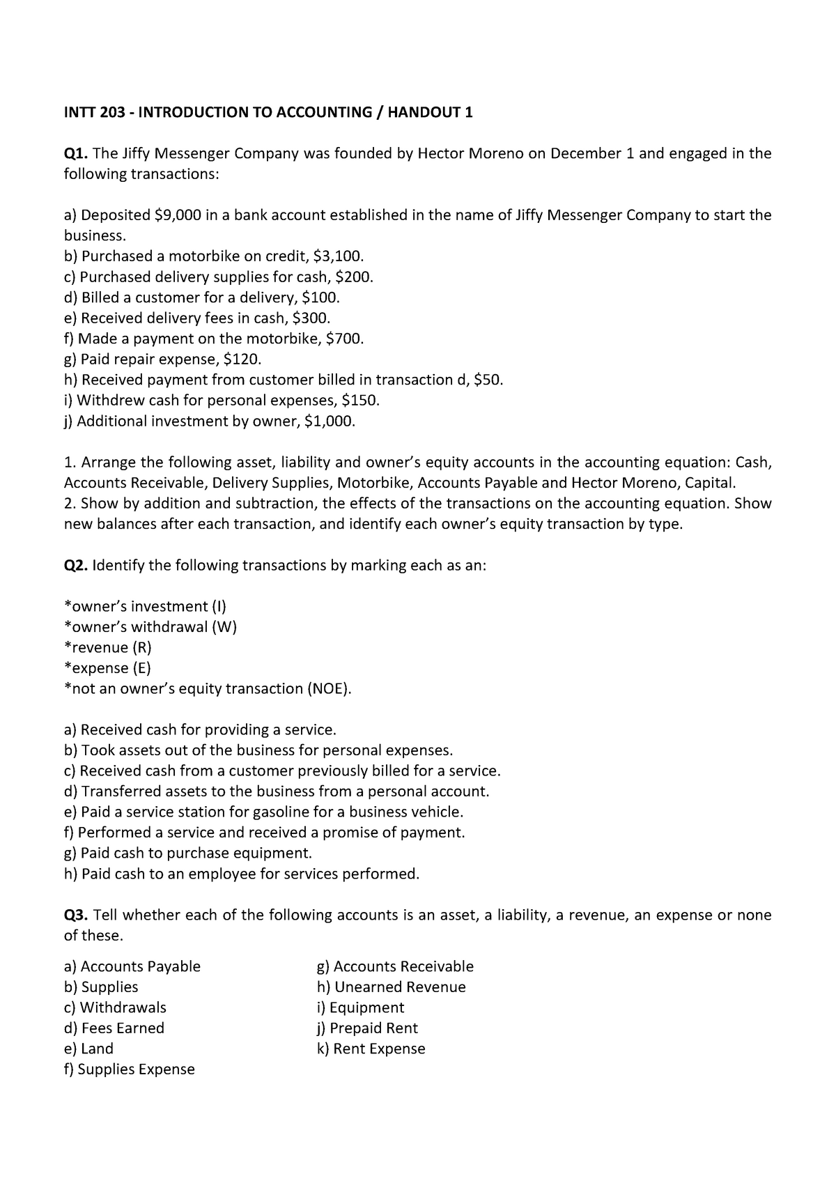 Intt 3 Handout 1 E Commerce Intt 459 Intt 3 Introduction To Accounting Studocu