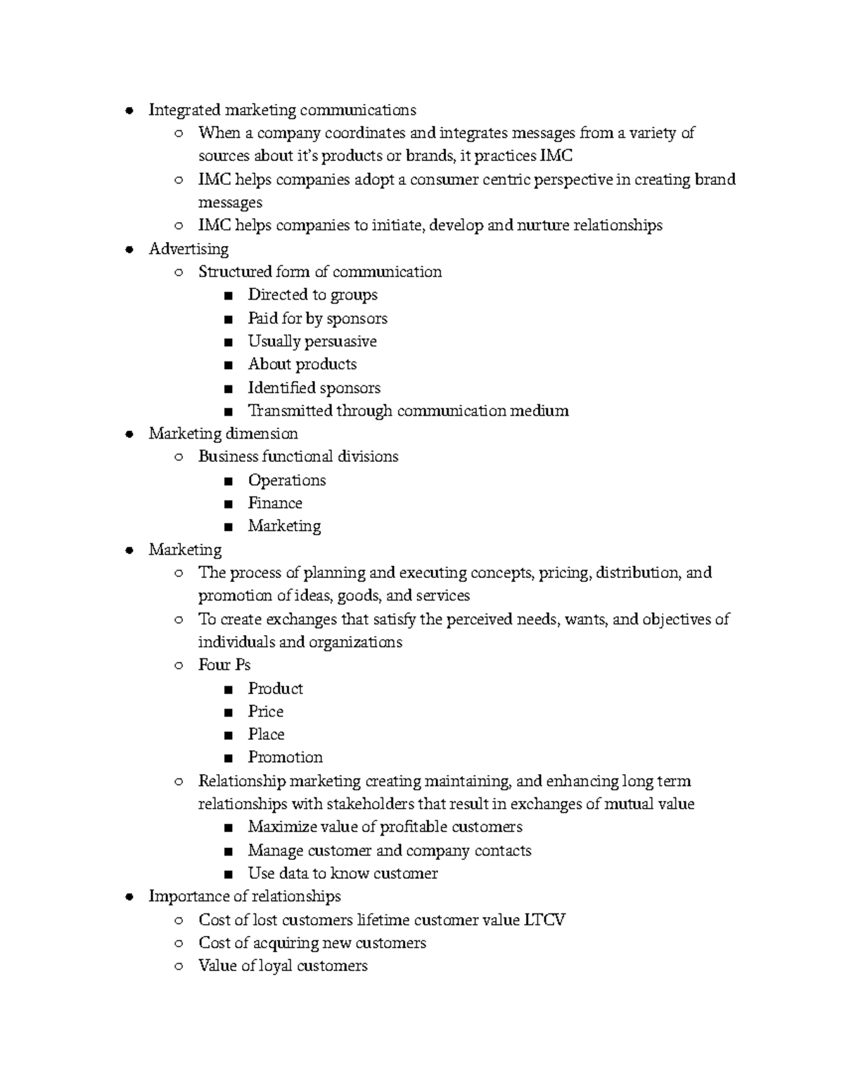 Advertising chapter 1 - Integrated marketing communications When a ...