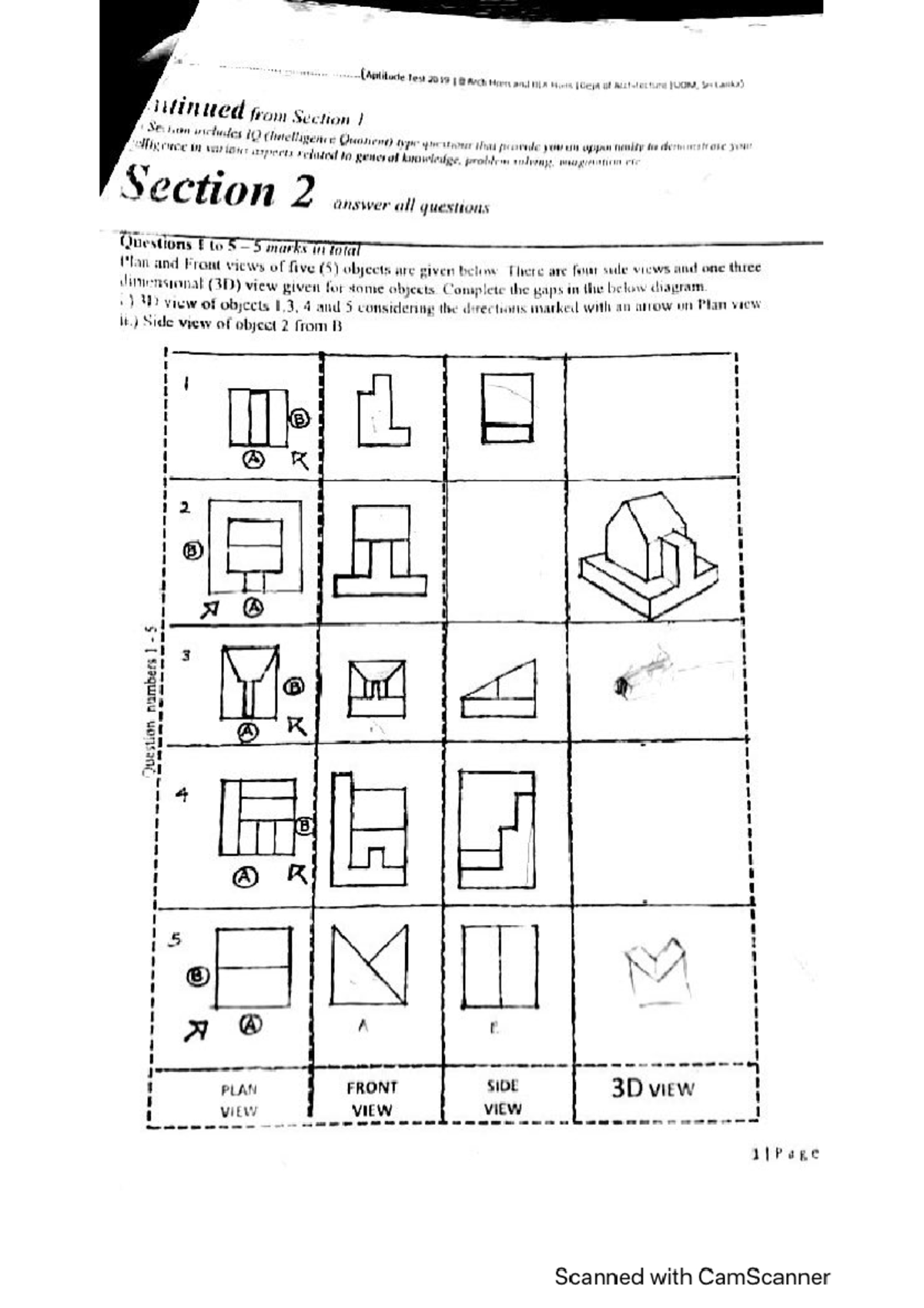 pastpaper question - Architecture - Studocu