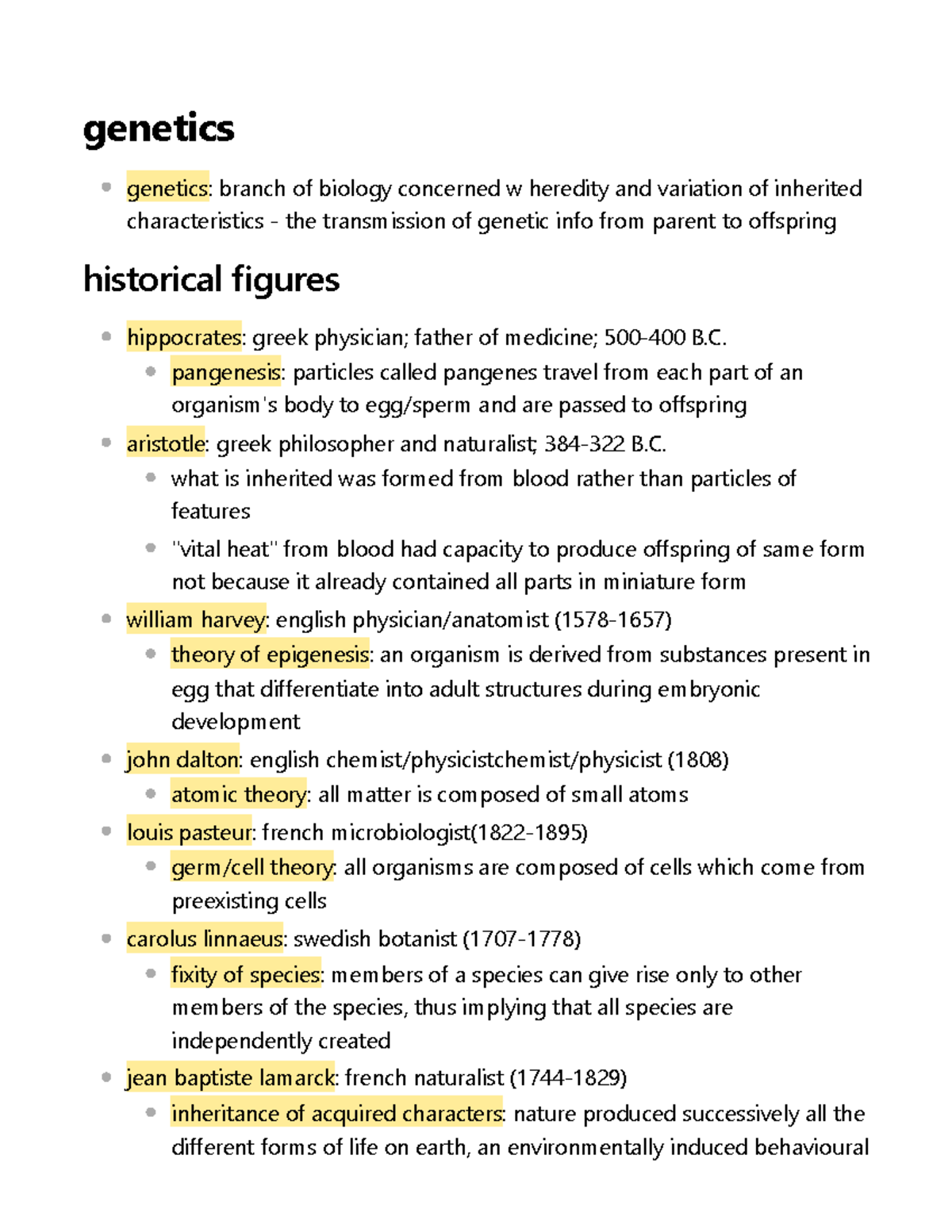 BIOL120 Oct 16/18 2022 - Genetics Genetics: Branch Of Biology Concerned ...