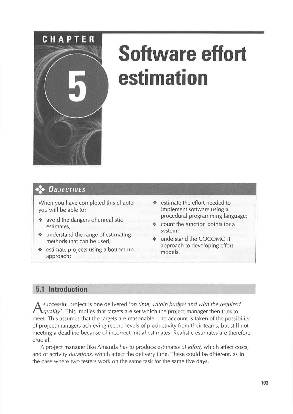 Unit-2.2 Effort Estimation - Software effort e I successful project is ...