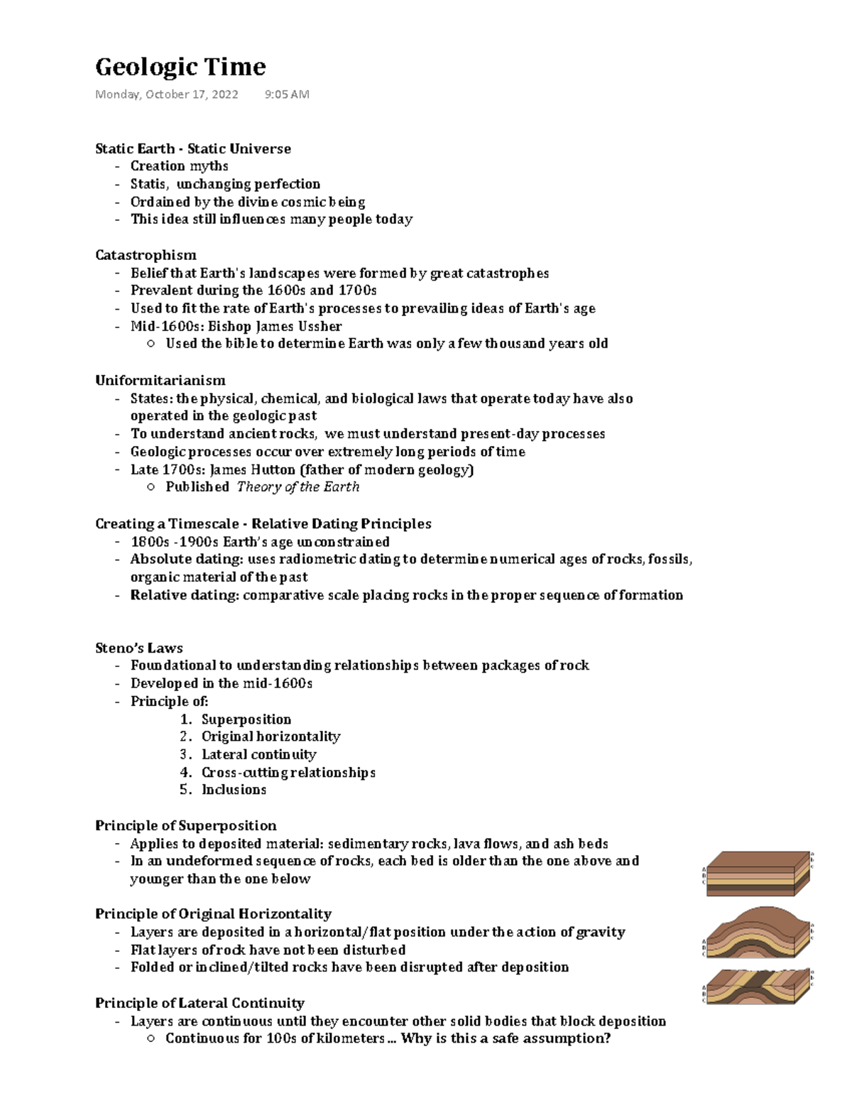 GEO1013 - Geologic Time - Static Earth - Static Universe - Creation ...