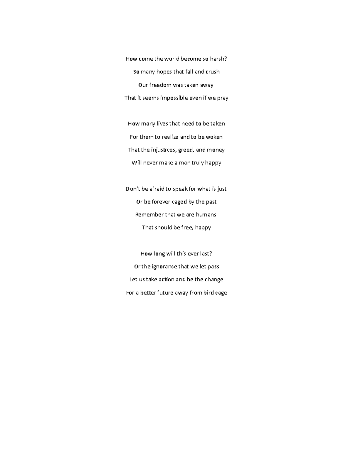 Poem tula - poem tula in english - How come the world become so harsh ...