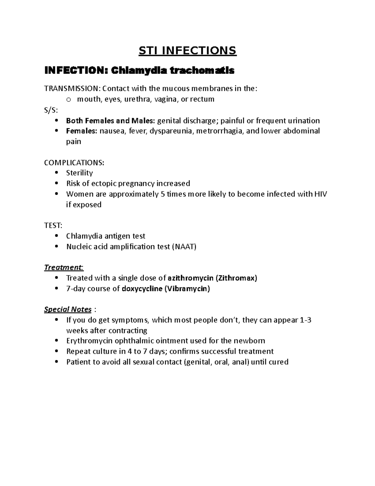 STI QUIZ 2 TERM3 - sti, sexually transmitted infections, infections ...