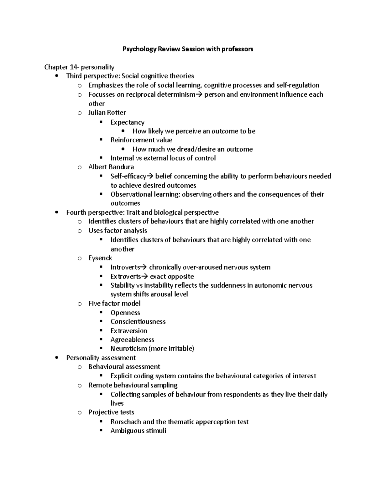 Psychology review session - .... who provide this help o 30% of North ...