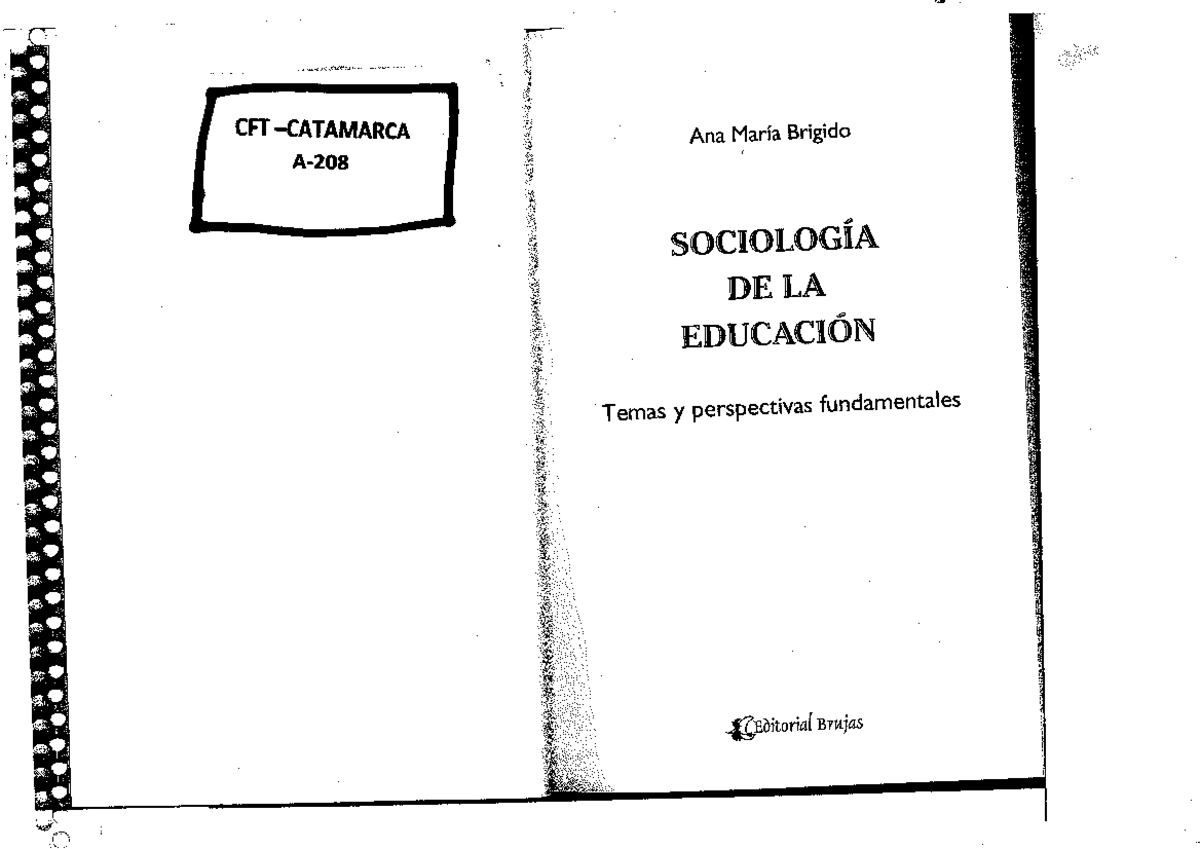 Brigido, A. M. Sociología De La Educación - Políticas Sociales - Studocu