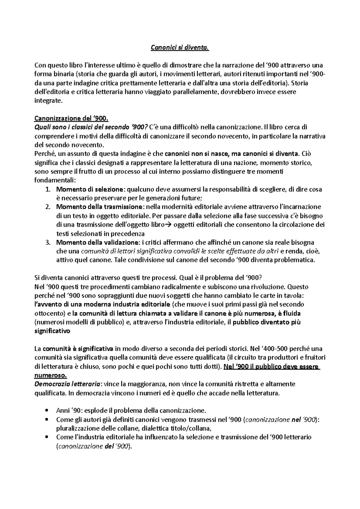 Canonici si diventa Con questo libro l’interesse ultimo è quello di