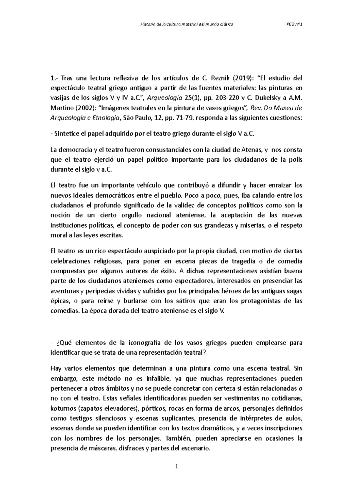 Historia DE LA Cultura Material DEL