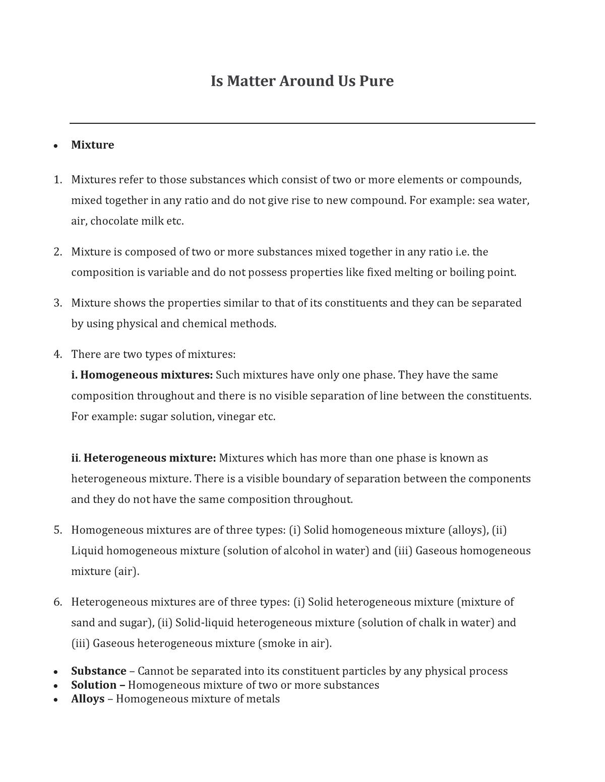 class-9-chemistry-worksheet-on-chapter-2-is-matter-around-us-pure-set-1