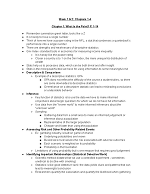 The Research Experience Notes - Week 1 & 2: Chapters 1- Chapter 1 ...