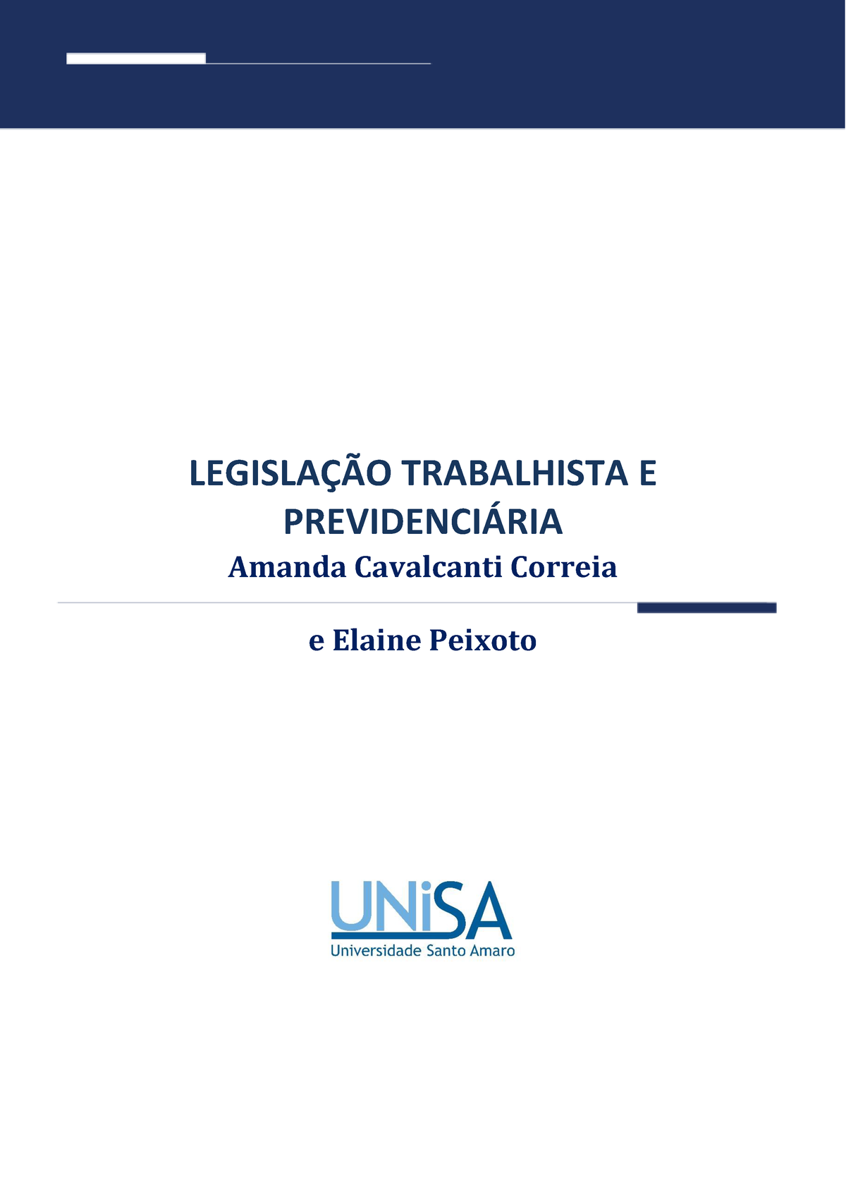 1.10 - Ética - LEGISLA«√O TRABALHISTA E PREVIDENCI¡RIA Amanda ...