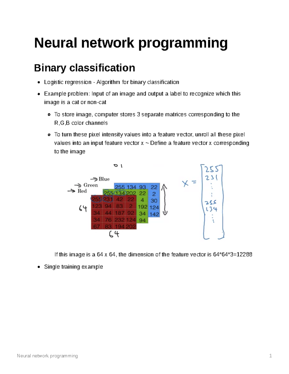 Neural network programming - Neural network programming Binary ...