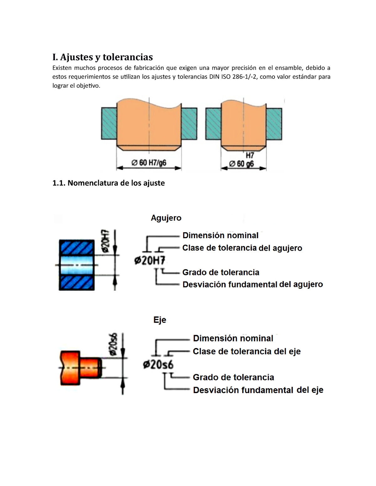 Ajustes Y Tolerancias Diseño II - I. Ajustes Y Tolerancias Existen ...