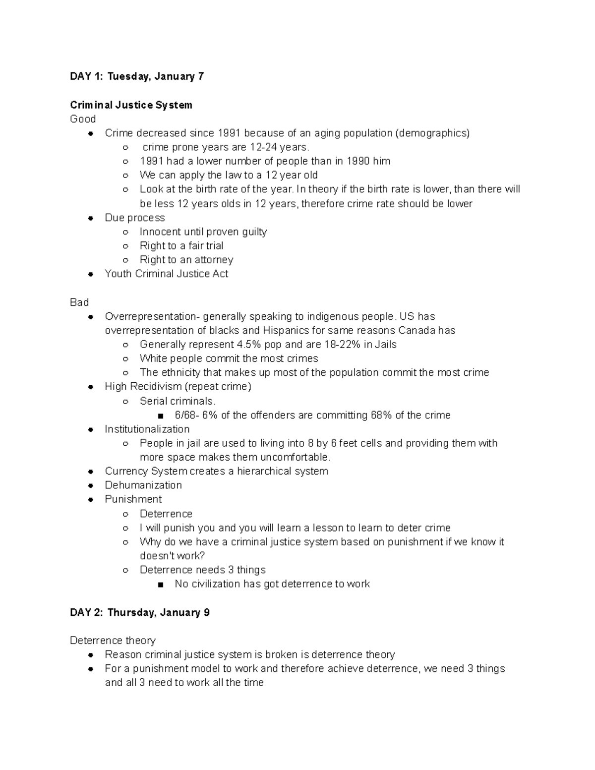 Midterm 1- Lec Notes And Textbook Material - DAY 1: Tuesday, January 7 ...