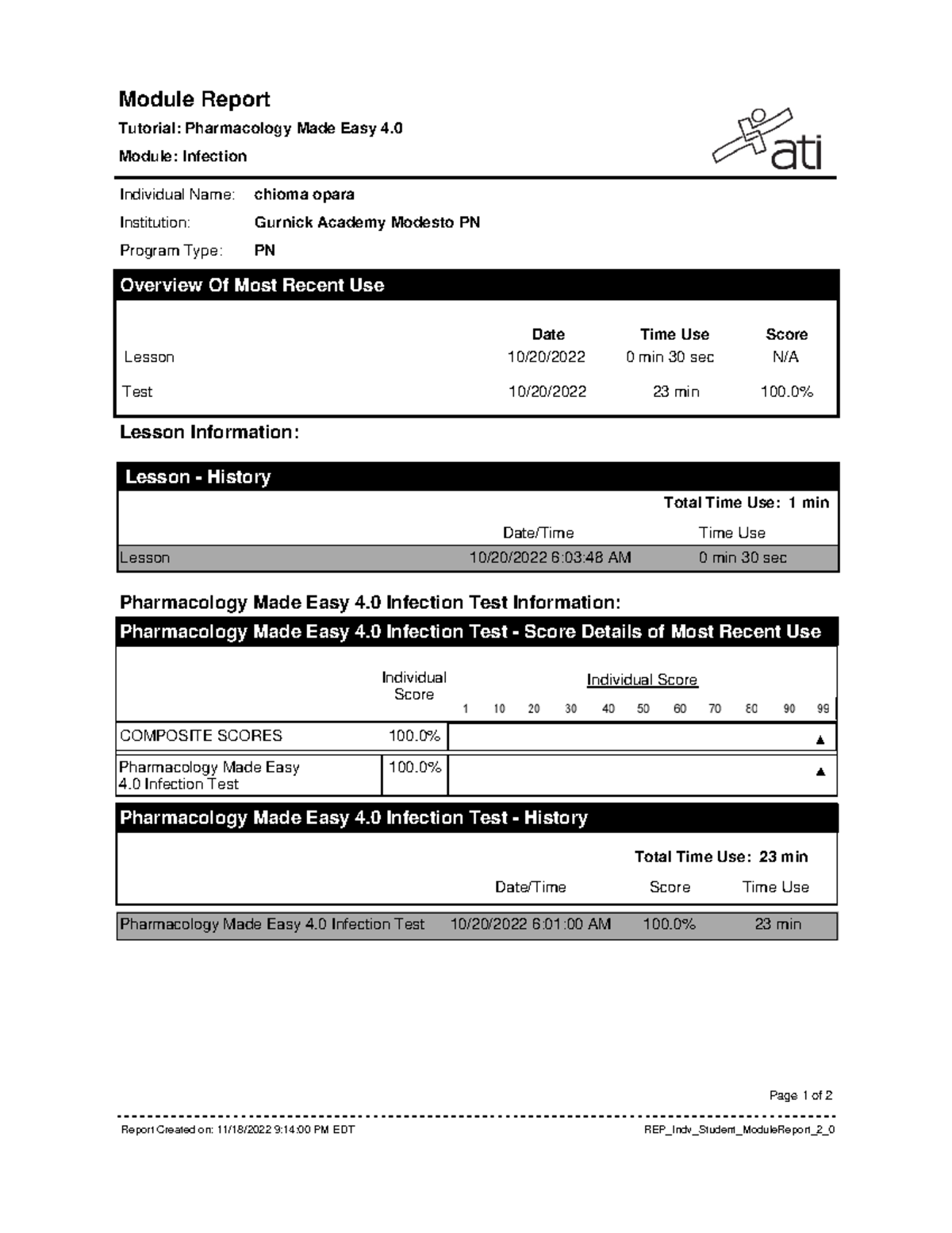 report-medical-surgical-nursing-2-module-report-tutorial