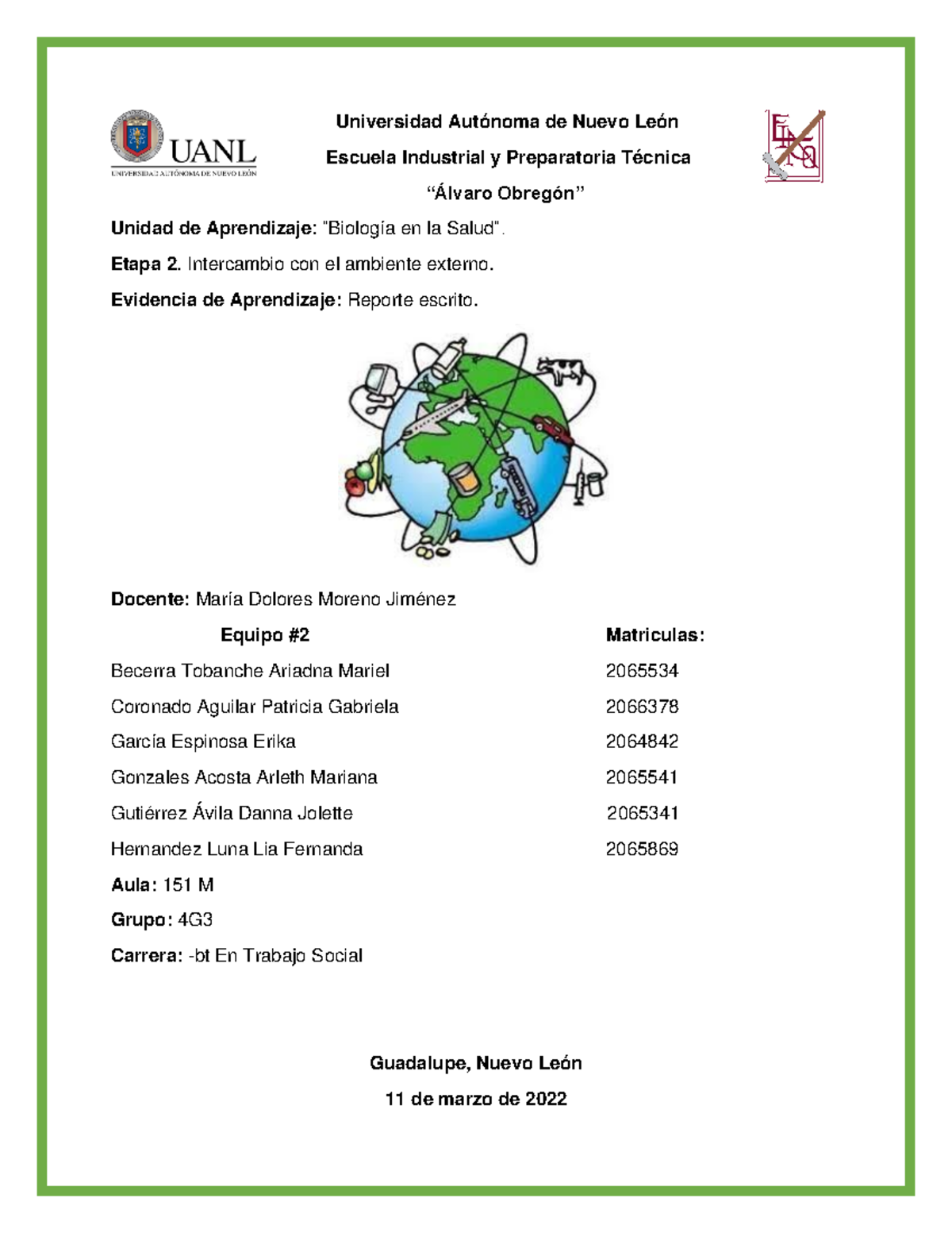 Equipo 2 EV2 BELS - Universidad Autónoma de Nuevo León Escuela ...