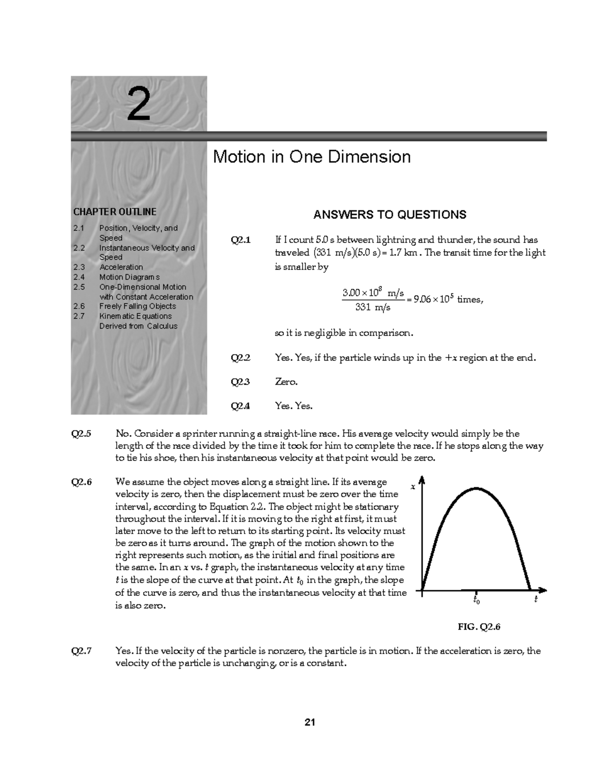 Chapter 02 - solution - 2 CHAPTER OUTLINE 2 Position, Velocity, and ...