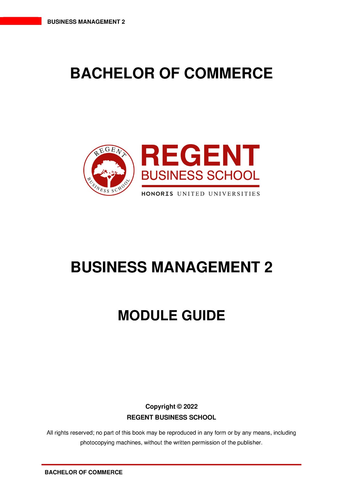 BCOM Business Management 2 (New January 2023 Intake) - BACHELOR OF ...