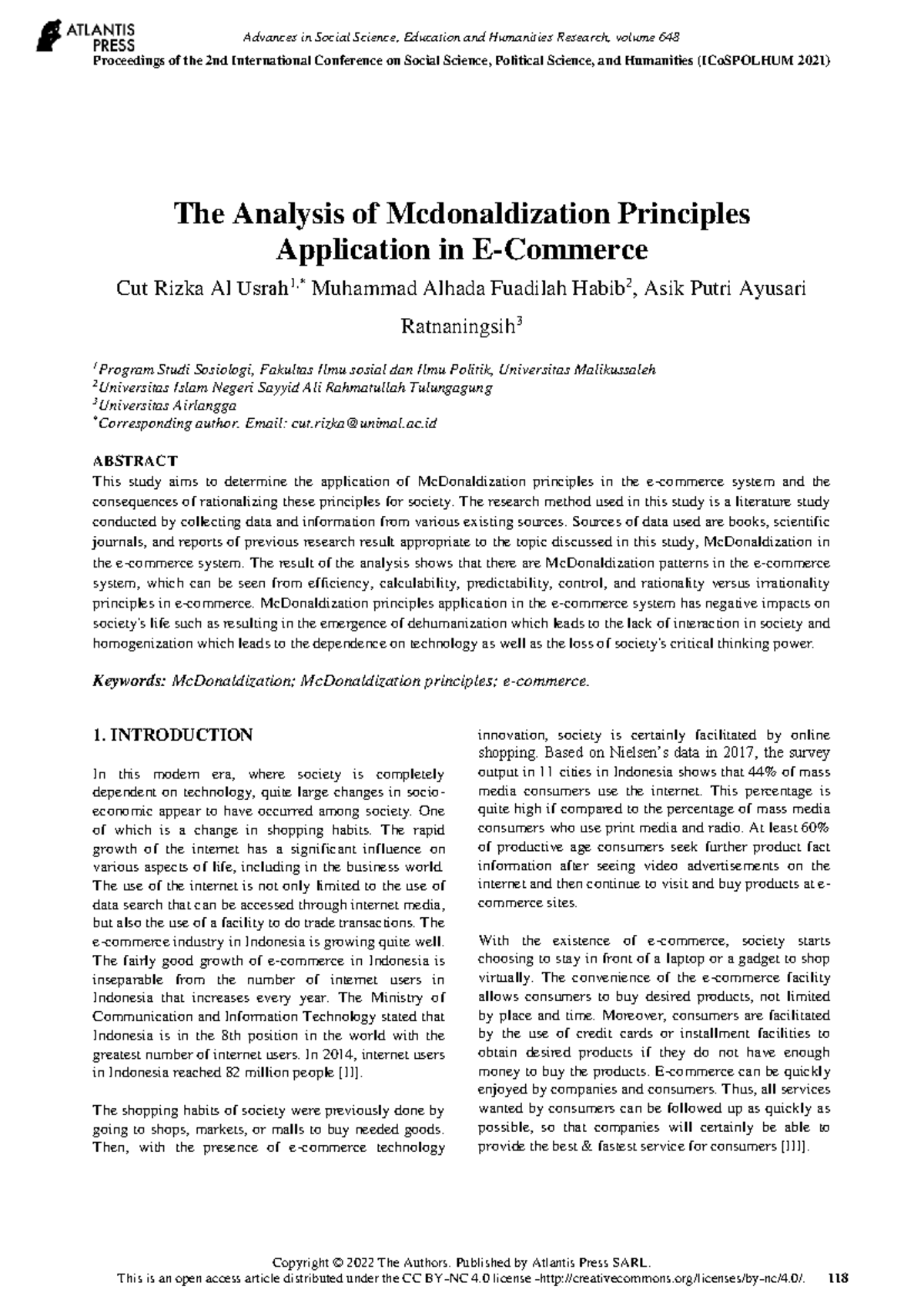 Mc D - Management tactics - The Analysis of Mcdonaldization Principles ...