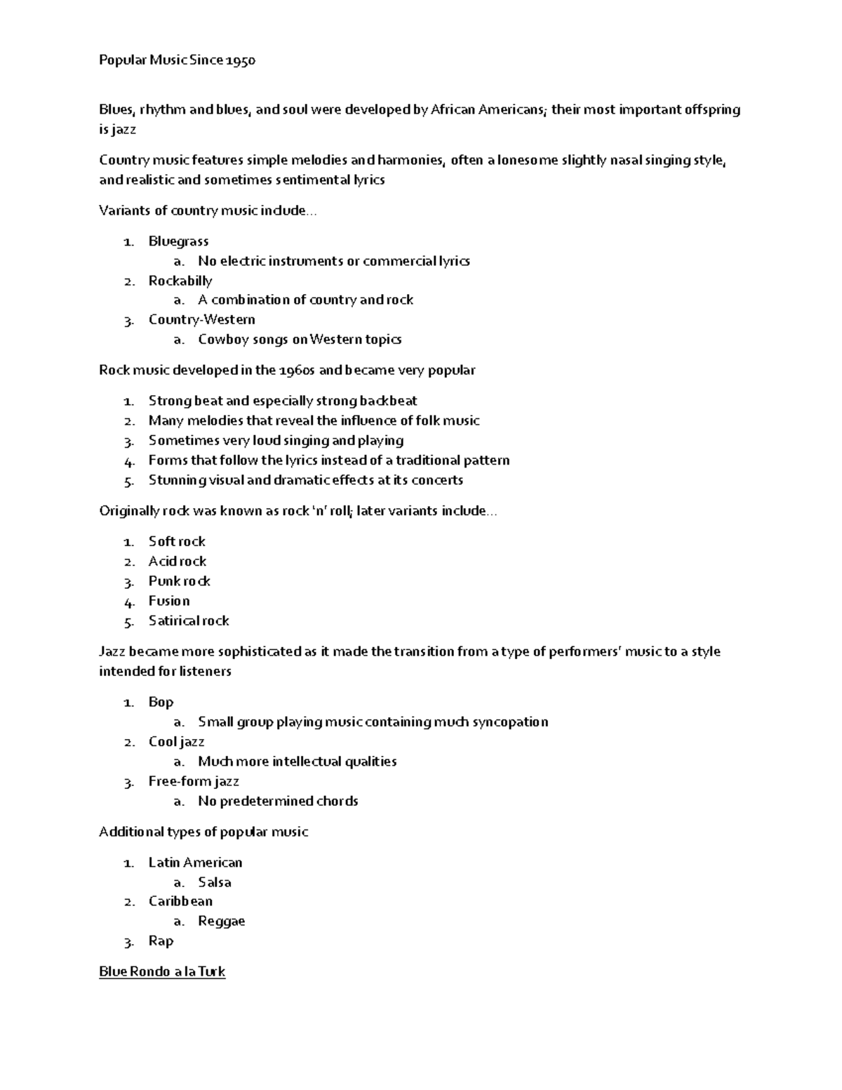 2020music for the listener(mus174)popular music since 1920 notes