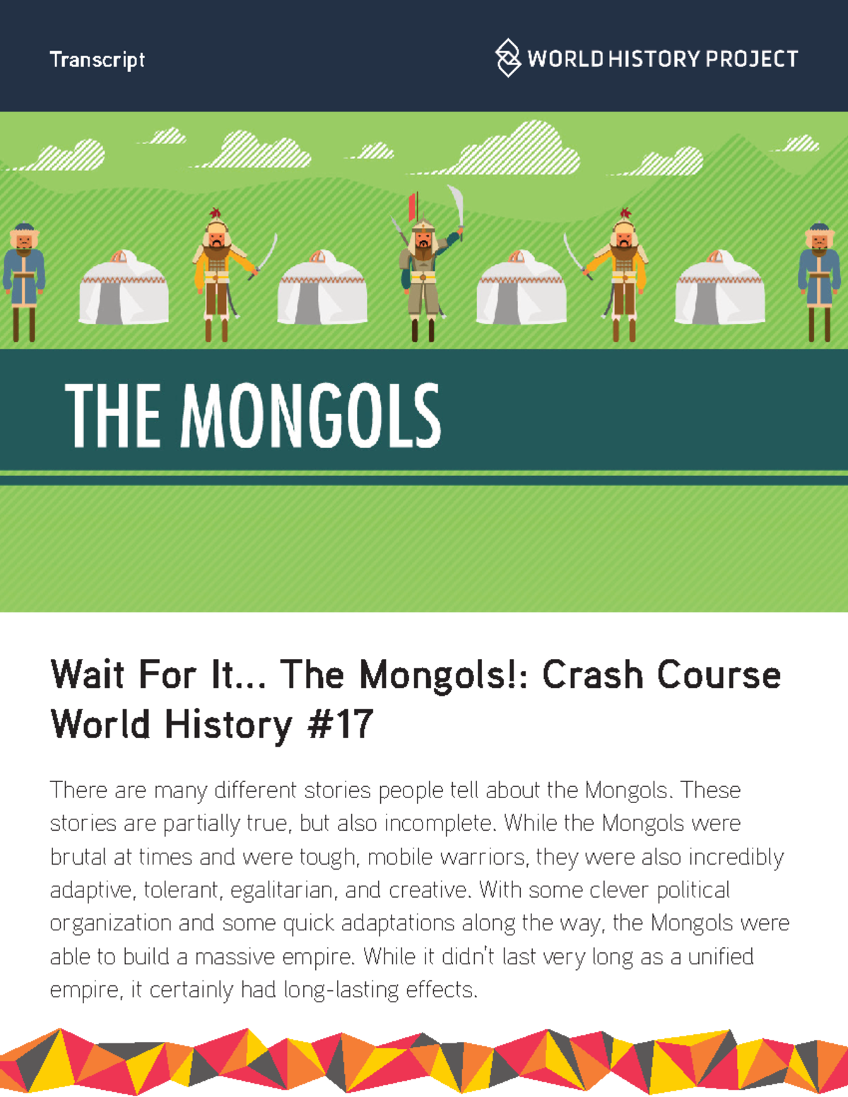 CCWaitForItTheMongolsCCWH17 Wait For It... The Mongols! Crash