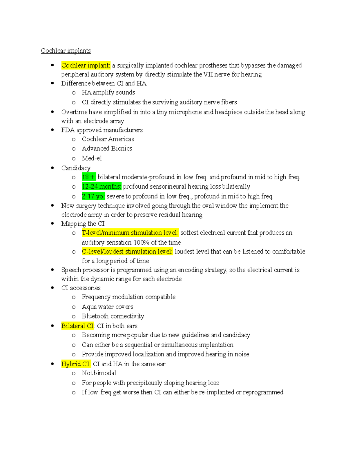 Final Study Guide -Different Sound Amplification Systems -Communication ...