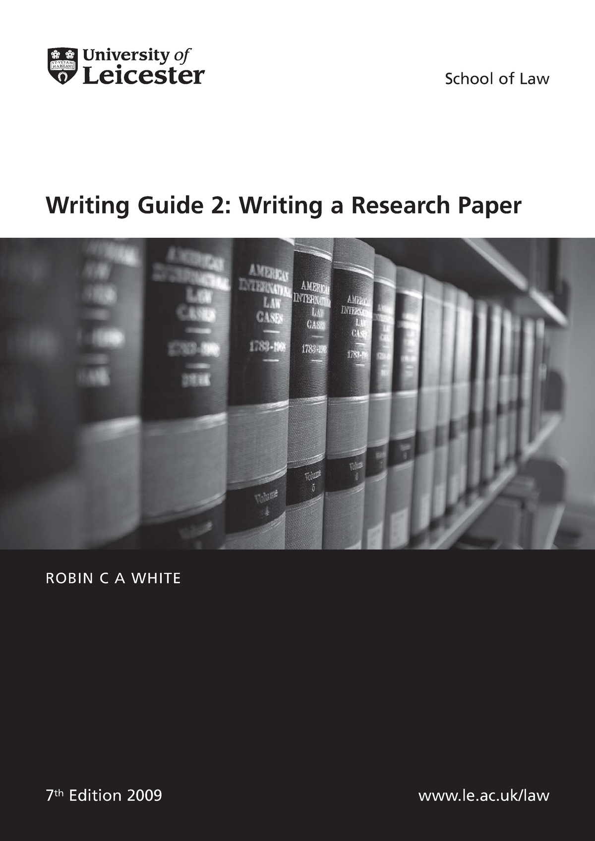 writing a research paper in law school